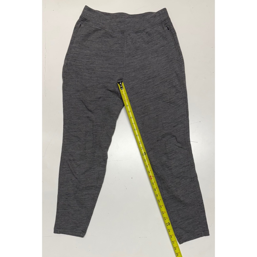 Lululemon Scuba High-Rise Jogger Heathered Dark Grey Space Dye Cotton Size 6